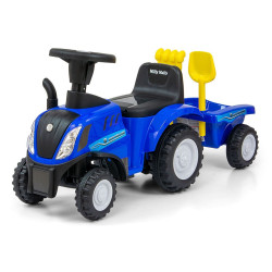 MILLY MALLY Odrážadlo NEW HOLLAND T7 TRAKTOR Milly Mally modré