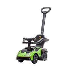 MILLY MALLY Odrážadlo s vodiacou tyčou LAMBORGHINI ESSENZA SC V12 Milly Mally zelené