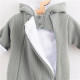 NEW BABY Zimná dojčenská kombinéza s kapucňou New Baby Frosty grey