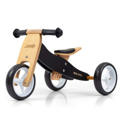 MILLY MALLY Detské multifunkčné odrážadlo bicykel 2v1 Milly Mally JAKE Classic Black