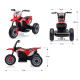 MILLY MALLY Elektrická motorka Milly Mally Honda CRF 450R červená