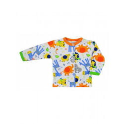 BOBAS FASHION Dojčenský kabátik Bobas Fashion Zoo oranžový